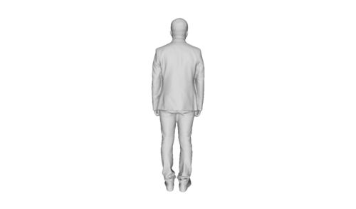 Printle B Homme 939--Standing Business Man Suit Figure for Dioramas Train Sets - Picture 5 of 11