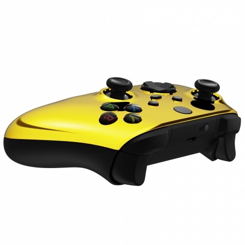 Chrome Gold Xbox One Series S|X Custom UN-MODDED Controller Unique Design - Afbeelding 4 van 5
