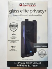 ZAGG Invisible Shield Glass Elite Privacy+ for iPhone SE 2nd Gen 8 7 6s 6 New