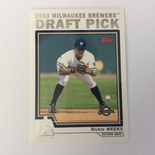 2004 Topps #687 Rickie Weeks DPK Milwaukee Brewers