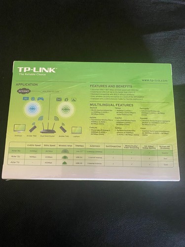 TP-LINK Archer T4U AC1300 Dual Band USB Adapter, SUPER SPEED USB 3.0, 867 MBPS - Bild 2 von 5