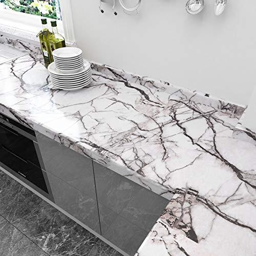 Self Adhesive Marble Wallpaper Kitchen Peel & Stick Contact Paper, 15.7"x118" - Bild 5 von 9