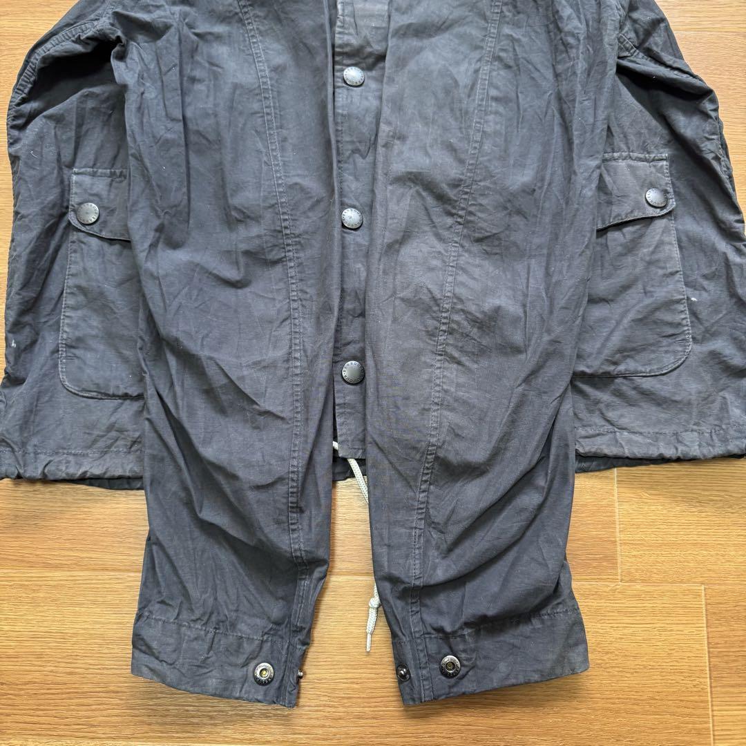 Barbour Amphibian Spey Jacket Black Non-Oil Rare Model Used Barbour Amphibian Spey Jacket Black Non-Oil Rare Model Used