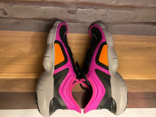 Nike Free RN 5.0 Shield Fire Pink Black Running Shoes BV1224-600 Womens Size 8.5 - Picture 6 of 10