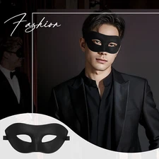 Masquerade Mask for Men Vintage Solid Venetian Half Face Mask for Halloween Ball