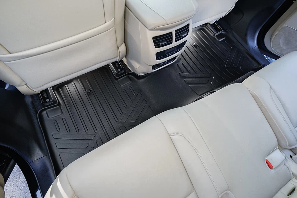 SMARTLINER Custom Fit Floor Mats 2 Row Liner Set All Weather 2014-2020 Acura MDX Foto 4 de 4