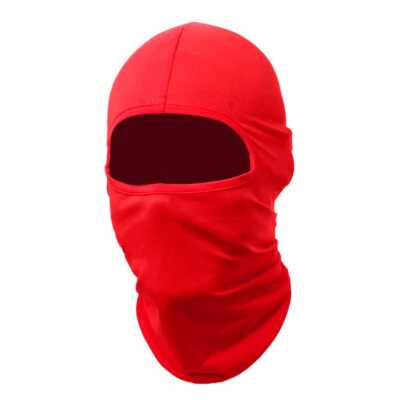 Masque Cagoule Rouge pour Sports de Plein Air Velo Moto Snowboard Cyclisme