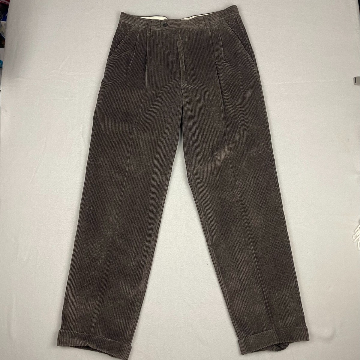【関税&送料込】Salvatore Ferragamo Dark Brown Corduroy Flar Salvatore Ferragamo Brown Corduroy Pants Size EU 52 36x41