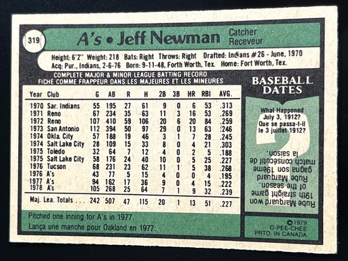 Baseball 1979 O-Pee-Chee OPC (201-374) - U PICK - Vintage Cards - VG to MINT - Picture 269 of 405