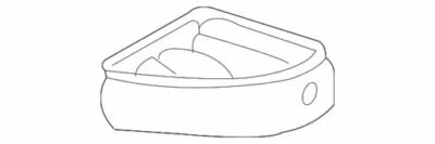 Genuine Volkswagen 2006-2010 Passat GTI Right Puddle Light Housing 3C0-945-292 - Image 1 of 2