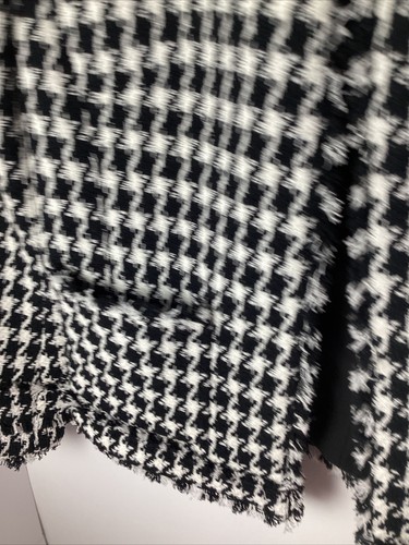 Chaqueta Top ANN TAYLOR NUEVA CON ETIQUETAS $198 Flecos Tweed Texturizada Forrada Pata de Gallo Talla 0 - Imagen 7 de 11