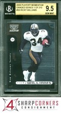 2000 PLAYOFF MOMENTUM GRADED SERIES OF 210 #59 RICKY WILLIAMS BGS 9.5