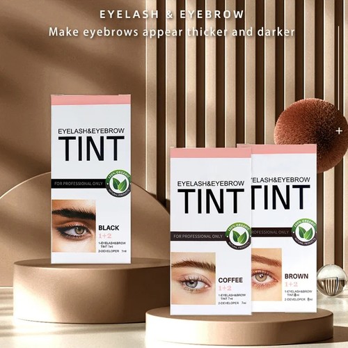 NUEVO Kit completo tinte crema de tinte para cejas pestañas pestañas de larga duración - Imagen 5 de 15