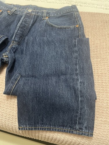 Levis 501 Jeans Herren 38x30 Straight Leg Classic Denim Blau - Bild 9 von 11