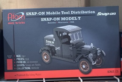 The Atom Brick Snap-on Model T Premium Building Model Kit 1:25 Scale Unassembled
