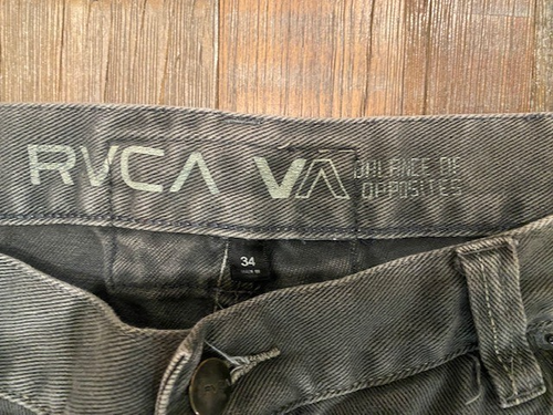 RVCA Herren Jeans Denim anthrazit grau Straight Leg Gr. 34 - Bild 7 von 8
