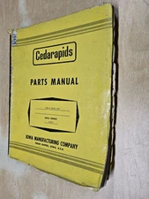 Cedarapids, BSF-2 Paver Unit,  Spiralbound Parts Manual