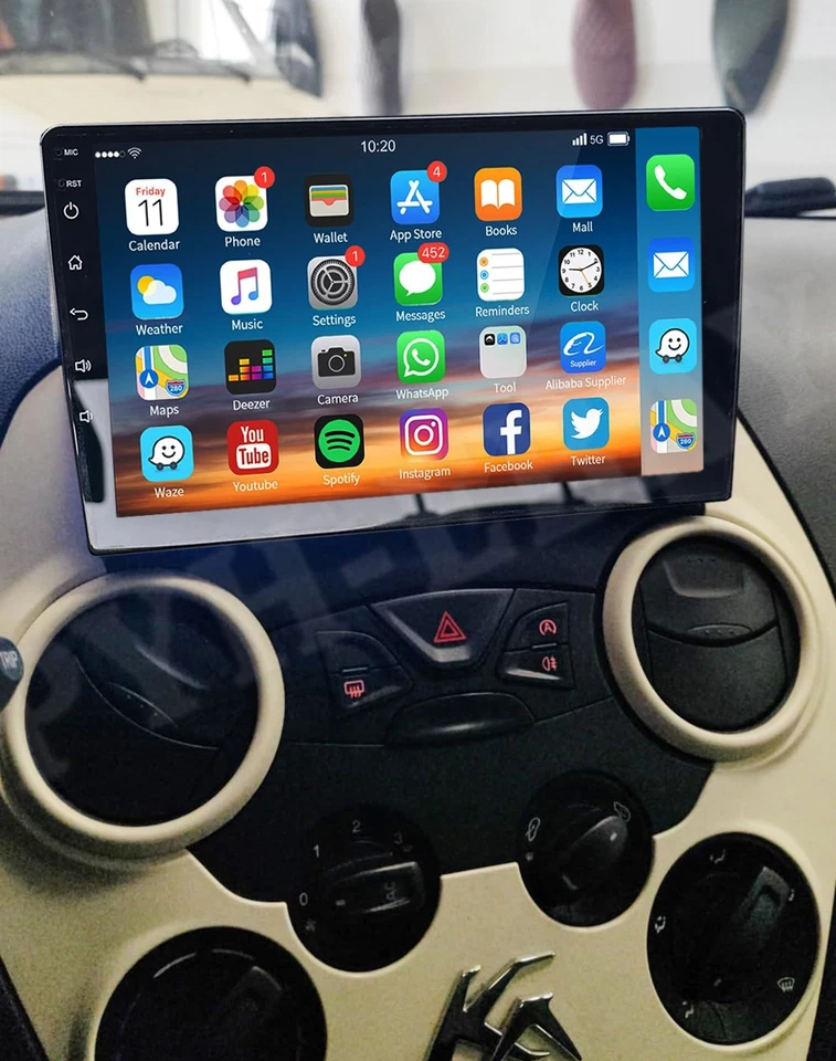 für 2008-2014 Ford Ka Autoradio mit Wireless Apple Carplay Android Auto GPS Navi - Bild 2 von 4