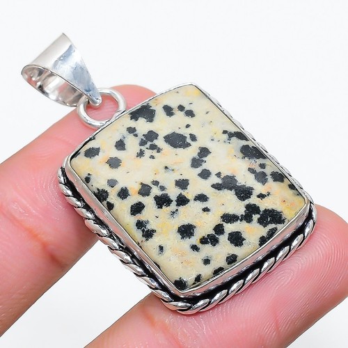 Orecchini in diaspro dalmata: orecchini pendenti in argento