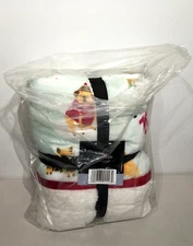 CUDDL DUDS COZY SOFT REVERSABLE FAUX FUR THROW  50"X60" MULTI-DOG PATTERN (NIB)