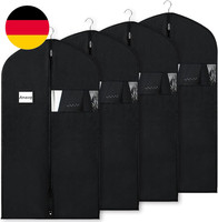 4 StüCk Kleidersack 60X100Cm,Anzug SchutzhüLle,Staubdicht KleidersäCke, Hochwert