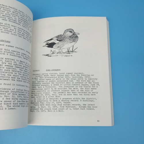 Birds of Manitoulin Island 1981 John C. Nicholson - Canada birdwatching birding - Bild 8 von 10