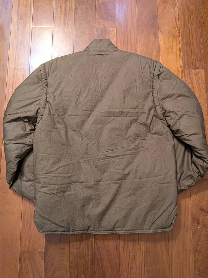 Chaleco Chaqueta Bombardero Vintage J Crew Oarsman Convertible 550 Plumón de Ganso Talla S Foto 3 de 4