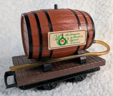 LGB #4047 Wine Barrel Flat Car Train G Scale Original Box Lehmann Keg