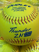 Dudley Thunder ZN Hard Core 412HC Softball .44 Cor/ 375 Compression- 6 Pack
