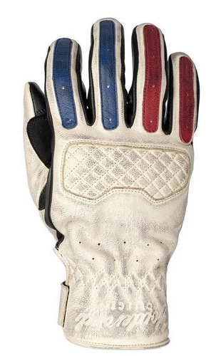 Cortech Fastback Mens Leather Motorcycle Gloves White