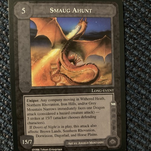 Smaug, Bairanax, Itangast and Eärcaraxe Ahunt middle earth CCG english near mint - Bild 4 von 5