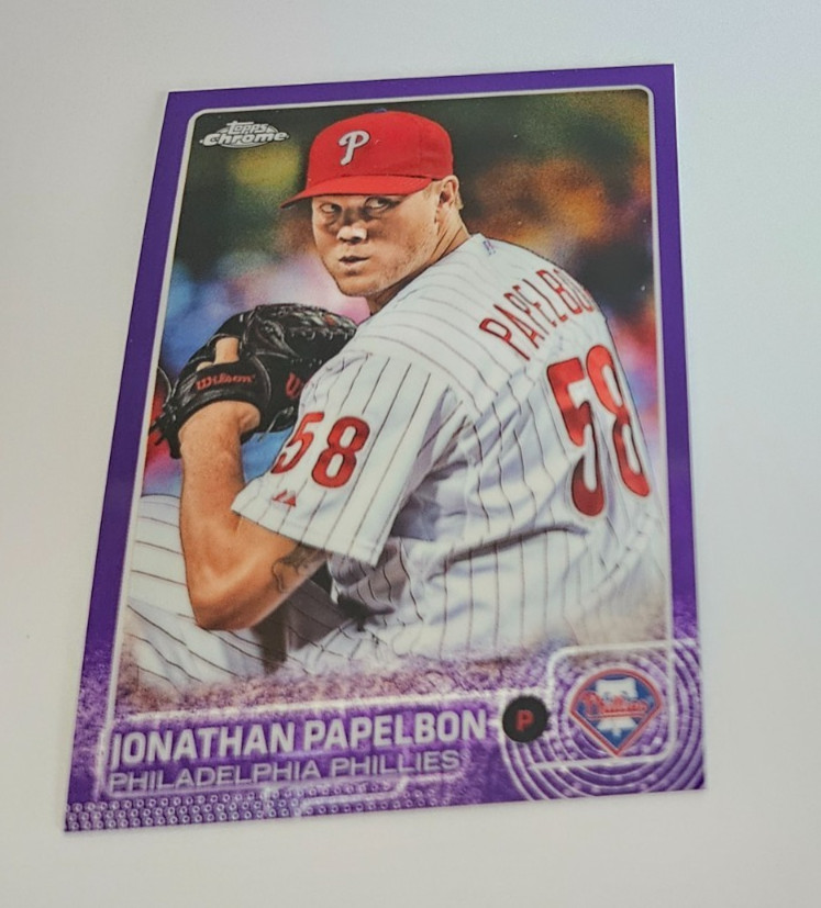 Jonathan Papelbon 2015 Topps Chrome  purple refractor #147 #'d 018/250