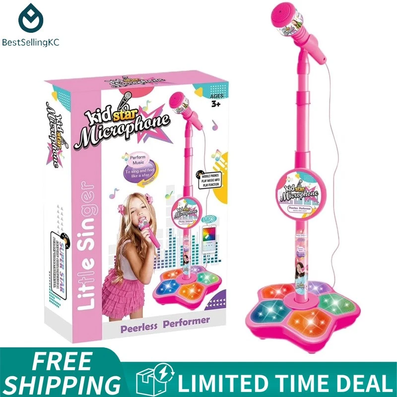 vibration microphone toy Mic It Shine | Microphone & Stand for Kids main image 1