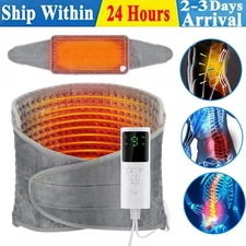 9 Levels Electric Heat Pad Heating Belt Warmer Adjustable Waist Back Pain Relief