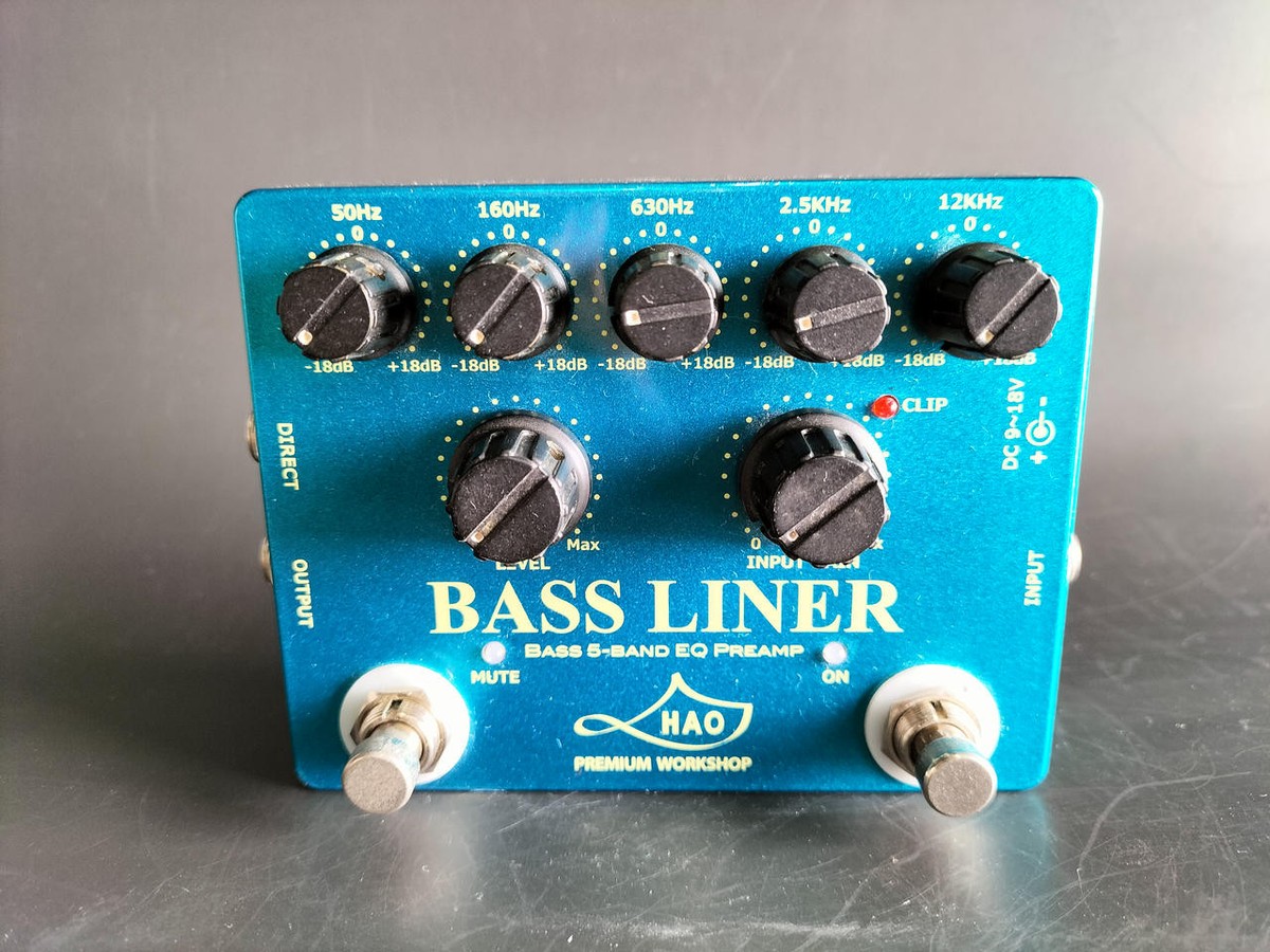 HAO BASS LINER ACアダプター付き HAO(ハオ) ベース用プリアンプ BASS LINER - シライミュージック