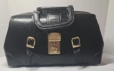 Vintage Doctor Bag Physician Bag Medical Bag MD Bag Genuine Leather Hard Shell