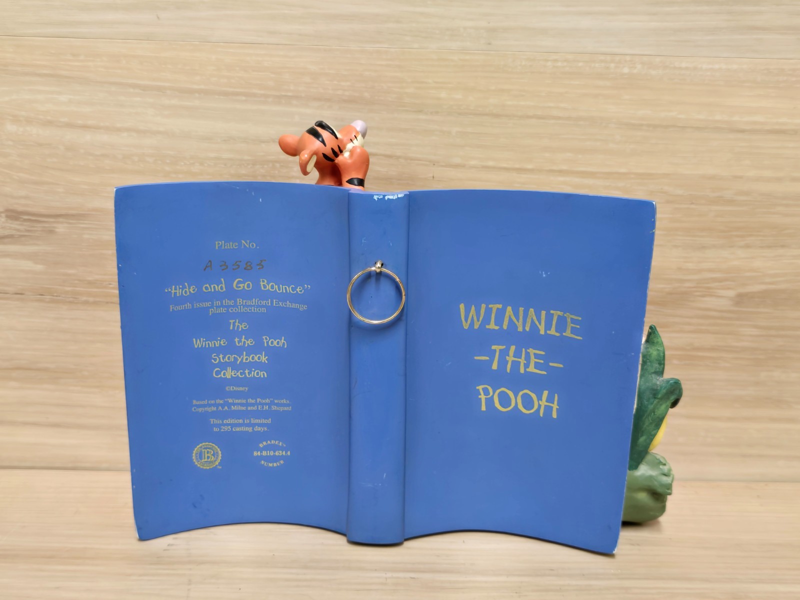 Set of 5 Winnie the Pooh Numbered Bradford Exchange "Book"  Wall Hangers