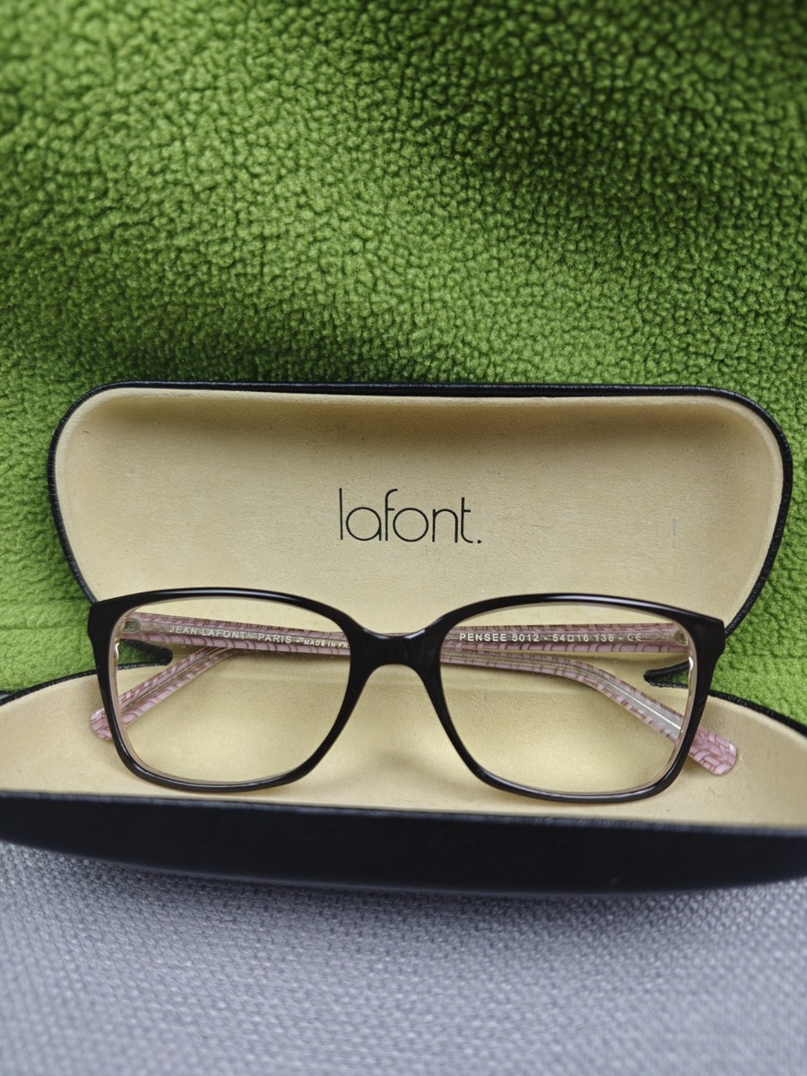 JEAN LAFONT “PENSEE” 5012 France Dark Brown/Pink Eyeglasses  display picture 2