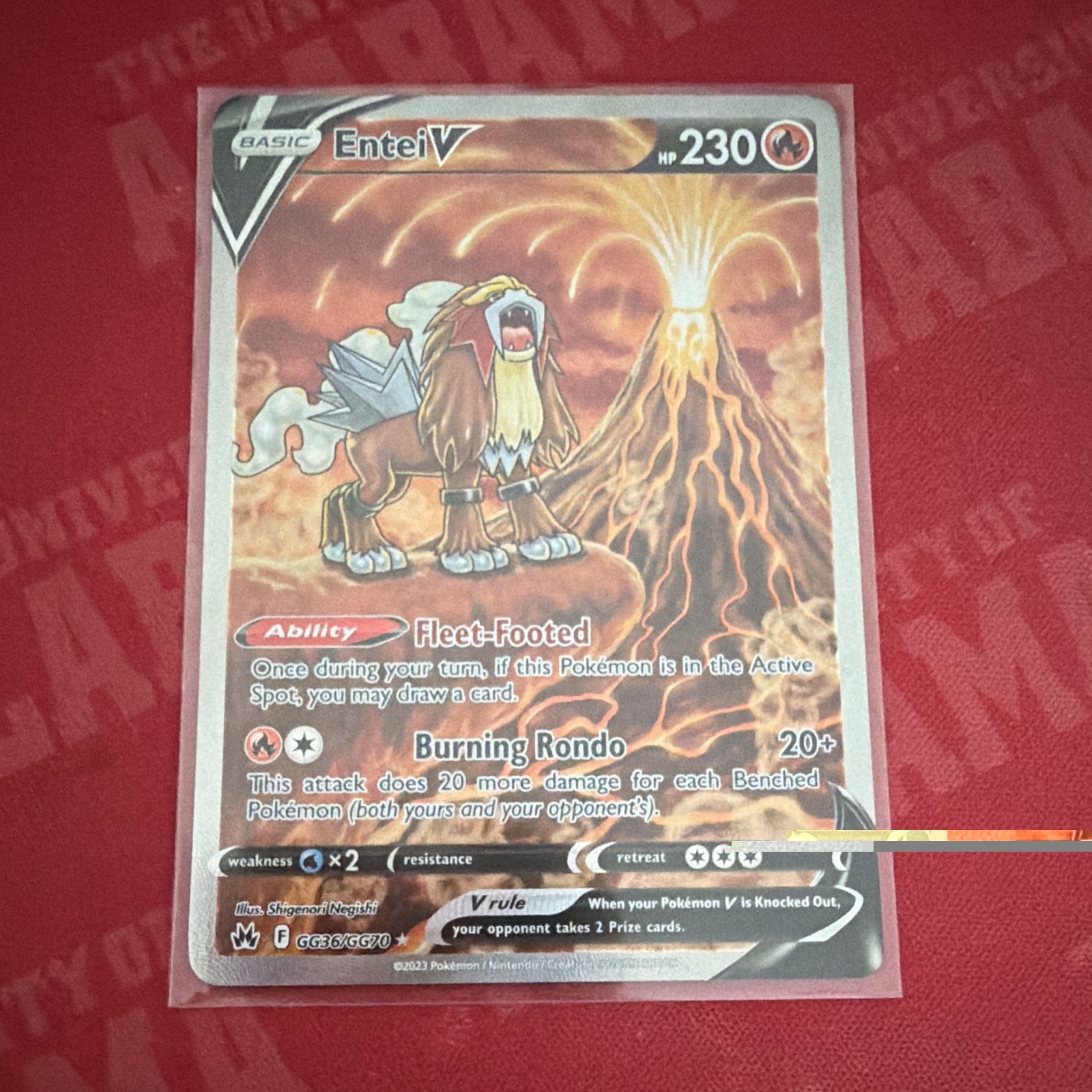 The Pokémon Company Pokémon TCG Entei V GG36/GG70 CZ GG Holo Ultra Rare ENG 230