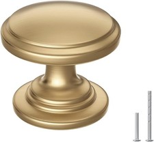 10 Pack 1-3/16" Round Champagne Bronze Cabinet Knobs