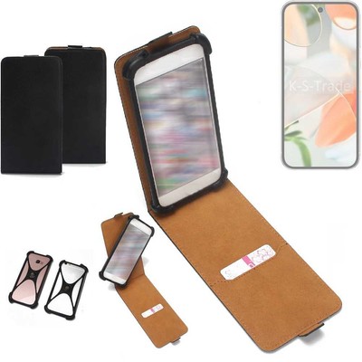 Schutz Hülle Flipstyle Case für Google Pixel 9 360° Kameraschutz Cover schwar