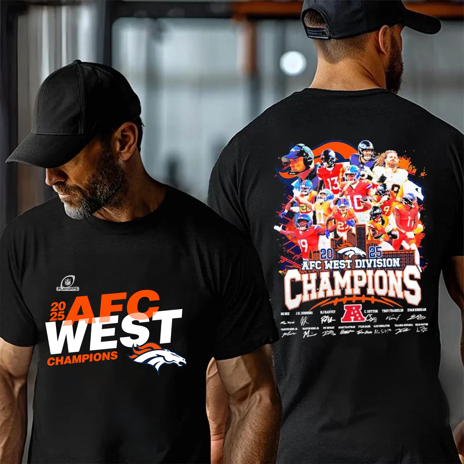 Denver Broncos 2025 AFC West Division Champions Two TShirt