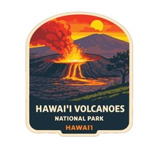 Hawaii Volcanoes Hawaii Sticker Decal Vinyl Die-Cut US National Monuments Series