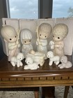 Precious Moments Nativity 9 pc Set Large Nine Inch 104523 New Come Let Us Adore