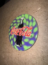 1995 Coca Cola Collection Blue Green Spots Pog Coke Cap 34 Of 40 