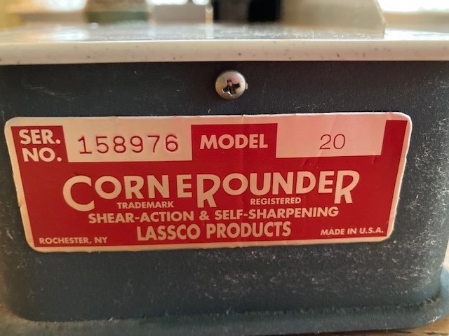 Lassco Products Corner Rounder Model 20
