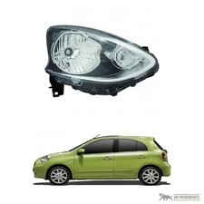 Scheinwerfer Depo schwarz H4 rechts passt für Nissan Micra IV K13 ab 13-17