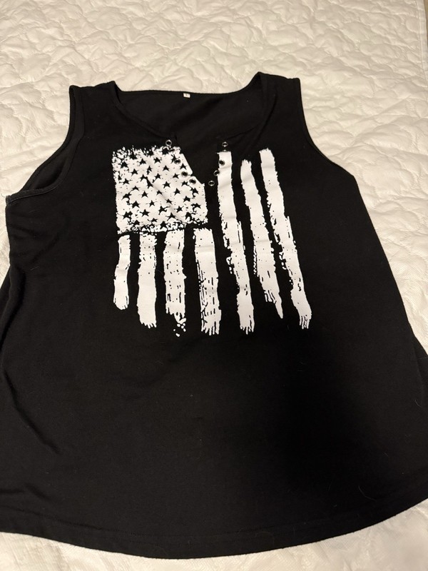 Black Large Tank Top
