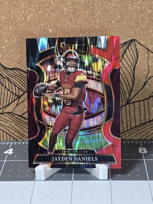 2025 Select #88 Concourse Jayden Daniels Red & Black Shock Prizm