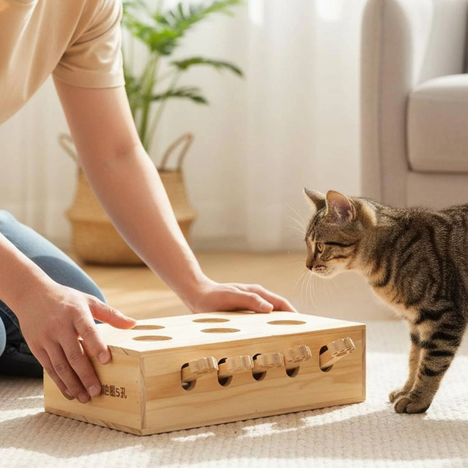 Feline Hide and Seek Toy Exercise Pet Accessory Even Edges for Felines
Opens in a new window or tab